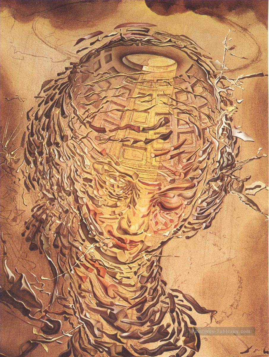 Raphaelesque Head Exploding 2 Salvador Dali Oil Paintings